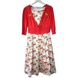 Disney x Her Universe The Dress Shop Carousel Dress with Cardigan Size Med